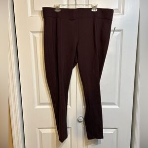 NWT Old Navy Stevie High Rise Legging Pants Size XXL Dark Wine Shade